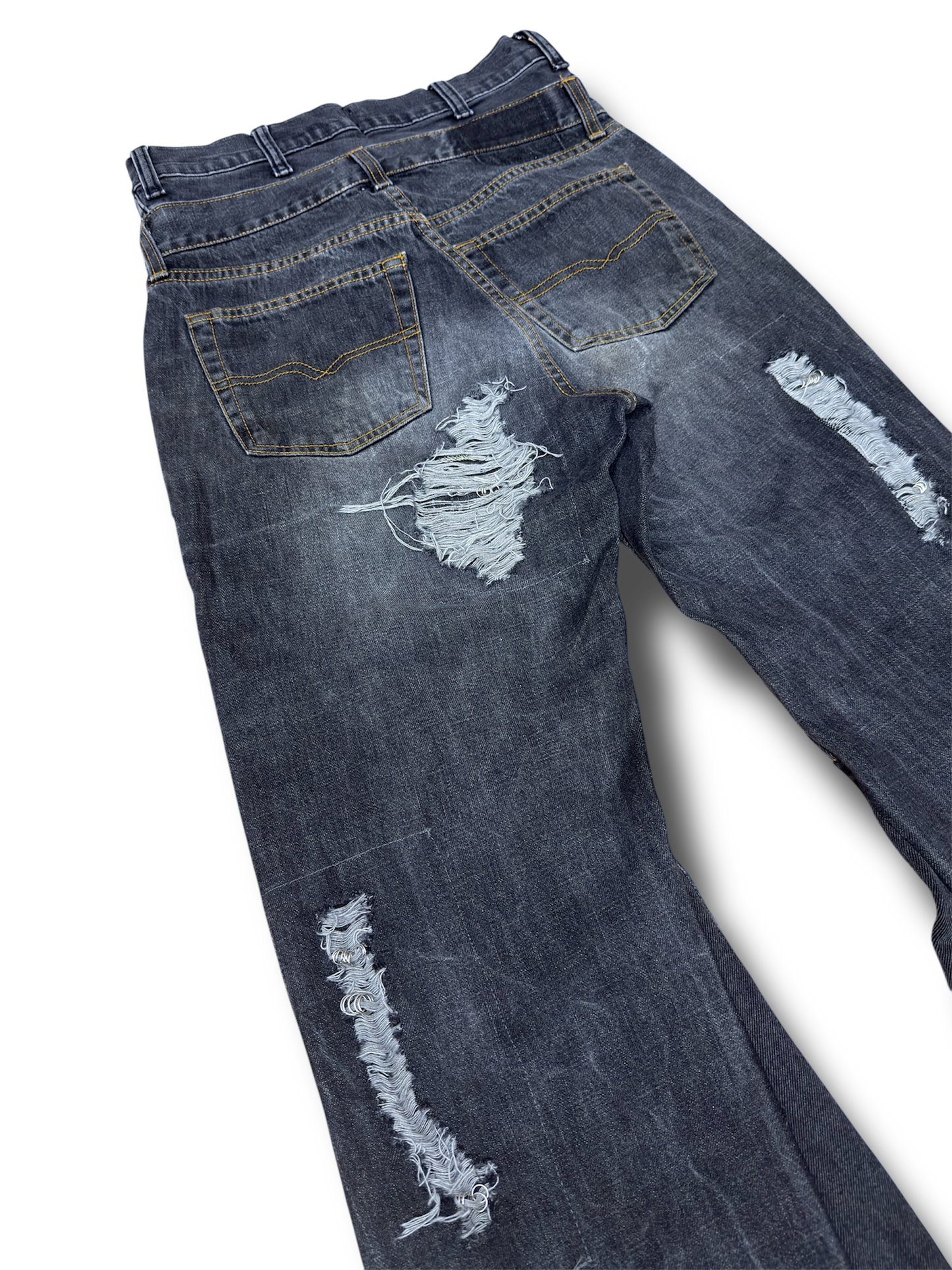 Double Waist Flared Denim