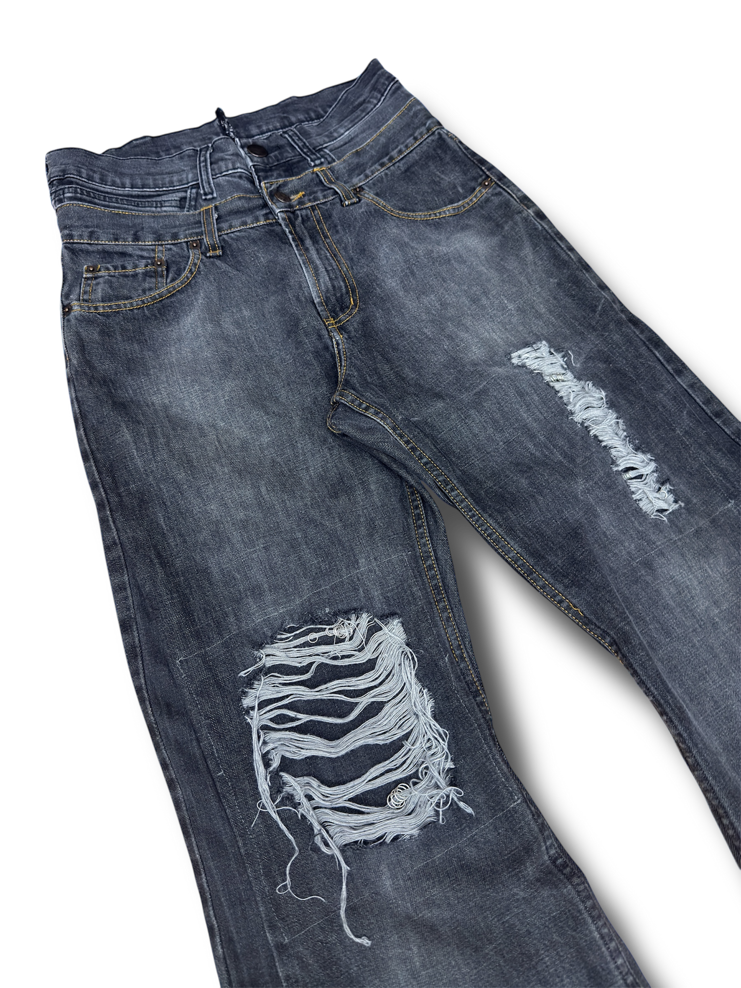 Double Waist Flared Denim