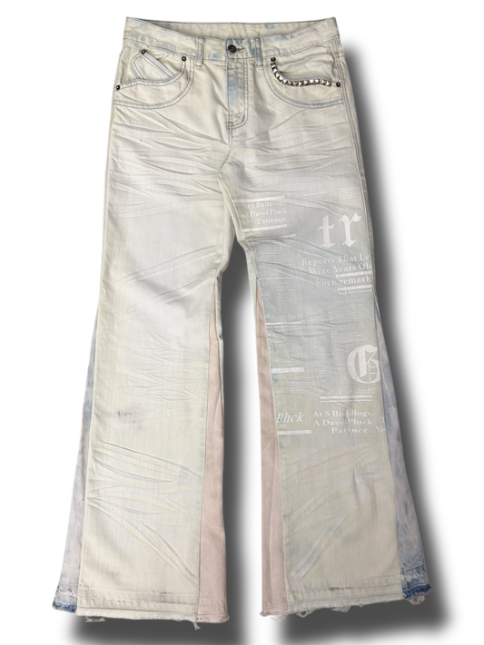 White Flared Denim